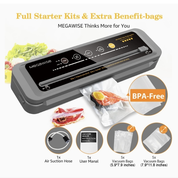 NEE Megawise Food Vacuum Sealer - Picture 5 of 5
